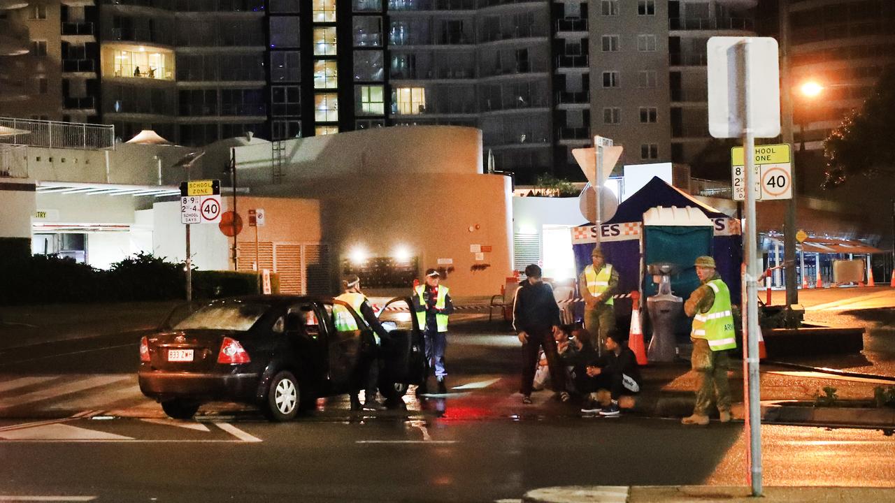 1AM 08/08/2020 – Queensland border checkpoint. Photo: Scott Powick Newscorp