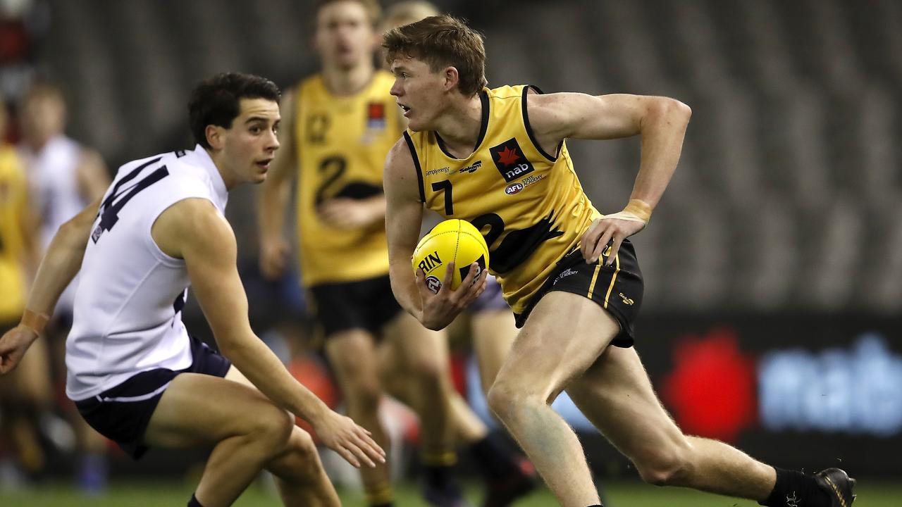 Now-Docker Nathan O'Driscoll of Western Australia during the AFL 2019 Under 18 Championships. Picture: Dylan Burns