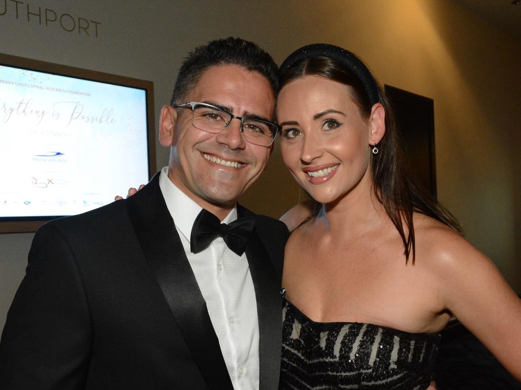 Hilton and Paulina Pohl at the Perry Cross 'Everything is Possible' Ball at The Star Gold Coast. Picture: Regina King