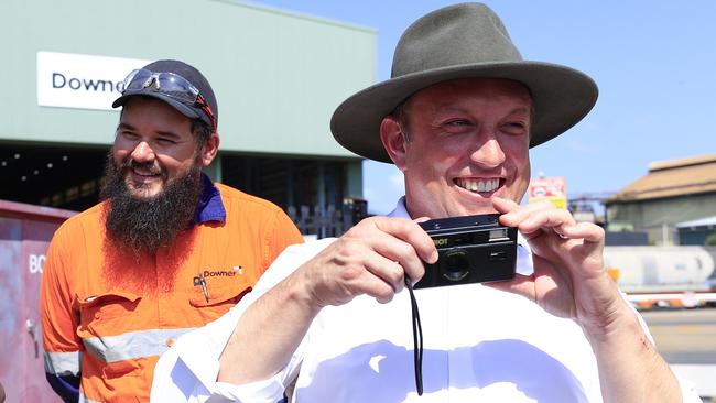 Queensland Premier Steven Miles in Maryborough. Picture: Adam Head