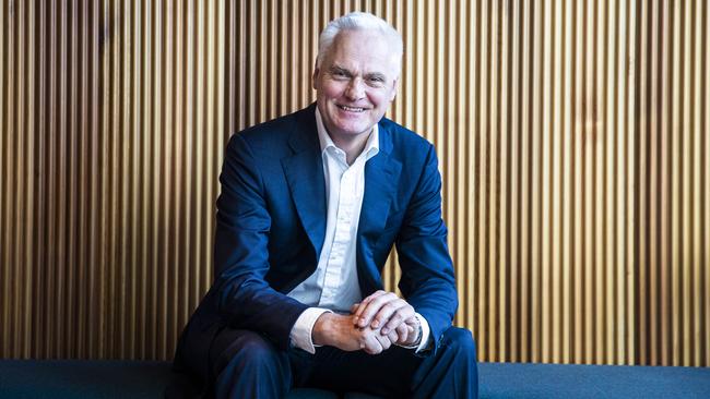 Cbus CEO Justin Arter said he was nervous about current global sharemarket valuations among other Covid outcomes. Picture Aaron Francis for The Australian