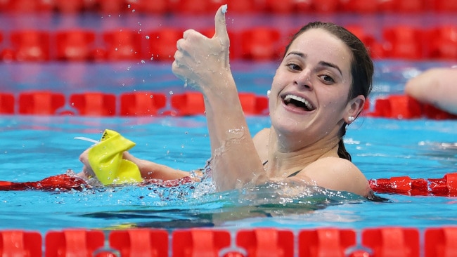 Kaylee McKeown has won Australia's third gold medal at the Tokyo Olympics. Photo: Al Bello/Getty Images