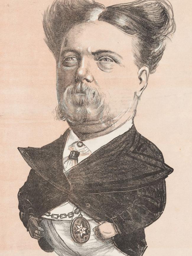 A caricature of Beaney in The Weekly Times.