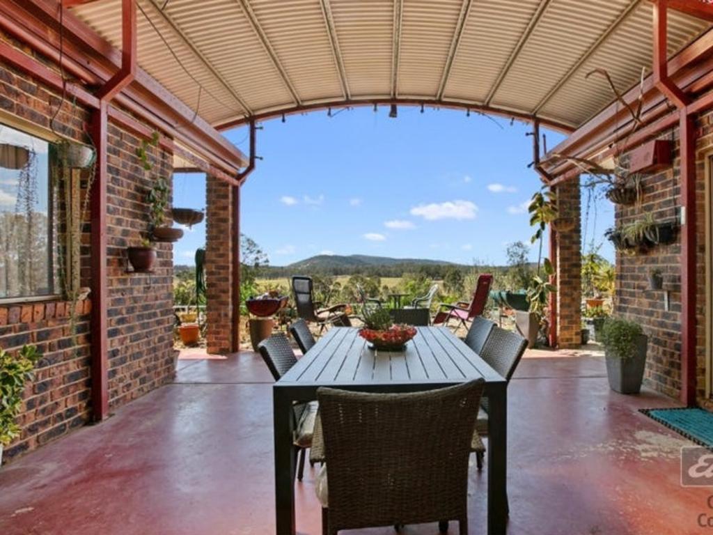 Located on 125ha of prime land, fenced into 10 paddocks with dams and pastures, this Gootchie property has a solid brick home with stunning views of the Bauple Mountains and Kanigan Creek.