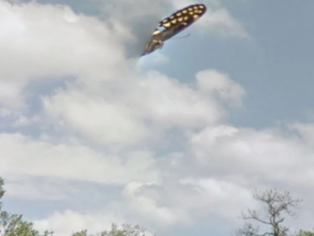 Google Maps captures a strange UFO like object in Florida. Picture: Google Maps