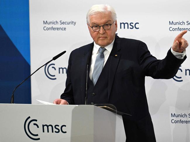 German President Frank-Walter Steinmeier said Donald Trump’s administration “has a very different world view to ours”. Picture: AFP