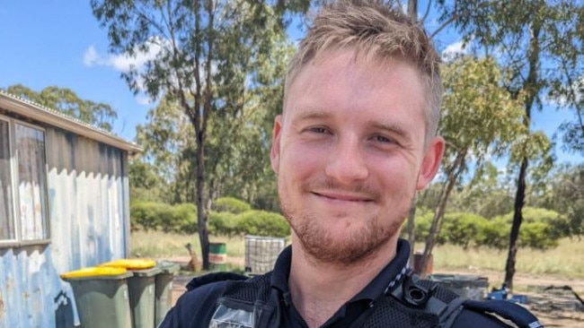 Queensland police officer Constable Matthew Arnold was killed in a shooting at Wiembilla.