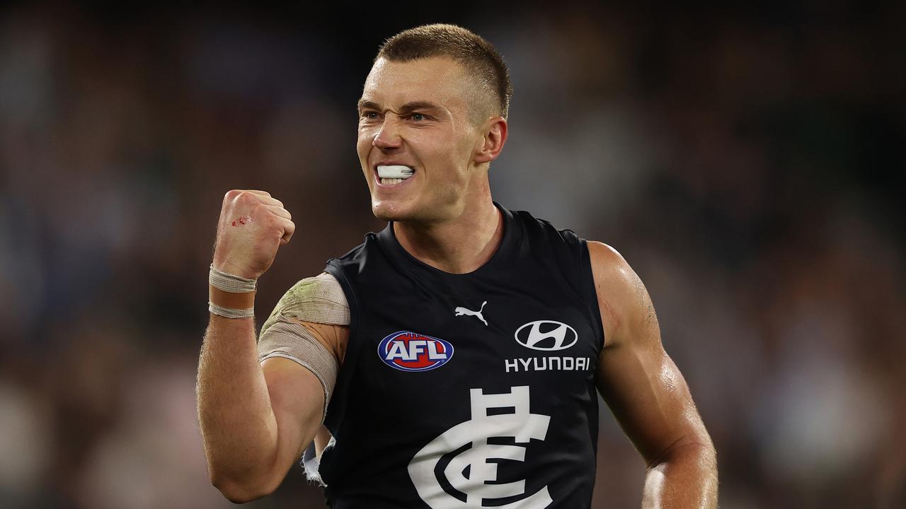 Patrick Cripps returns to the Gabba in Round 8. (Photo by Robert Cianflone/Getty Images via AFL Photos)