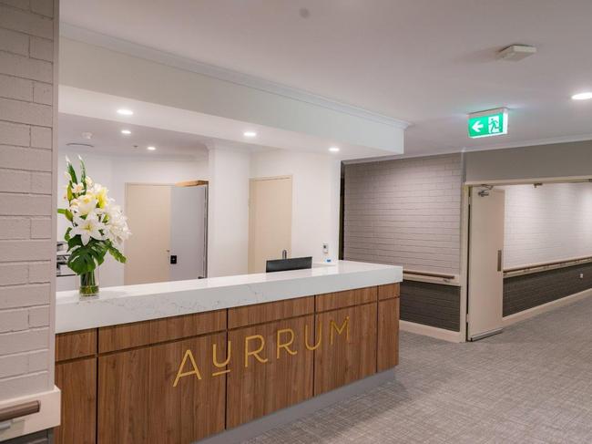 The new reception look more like a flash resort than an aged care home. Picture: supplied