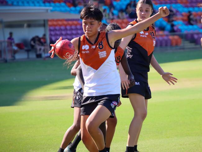 Peggy Rock has been named in the 2025 NT Talent Academy. Picture: AFLNT Media