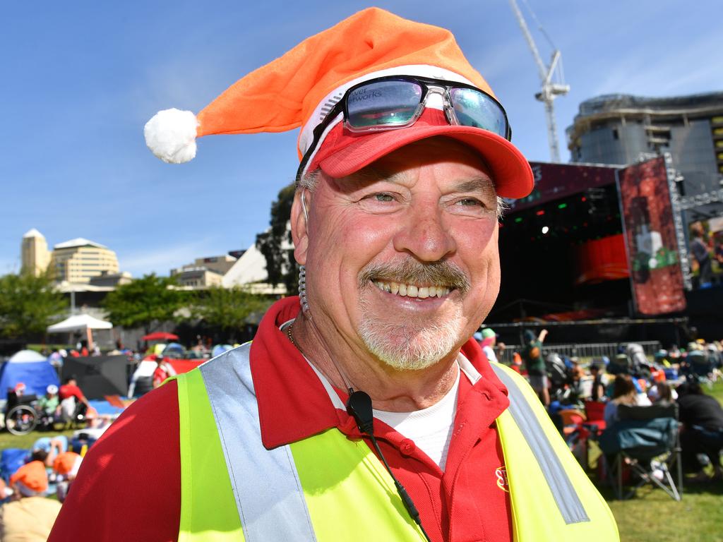 Security guard Graham Miller. Picture: AAP / Keryn Stevens