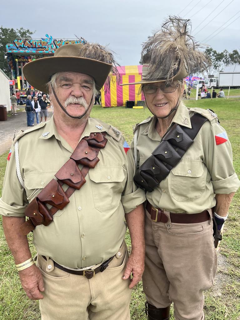 Helen Ainsworth and Terry Parkin from the 5th Light Horse Regiment's Gympie troop.