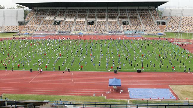 A Jump Rope for Heart event at the Queensland Sports and Athletics Centre.