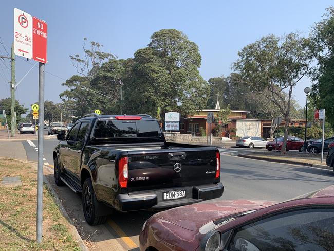 The 26-year-old pulled into a No Stopping Zone and left his car parked there. Picture John Grainger