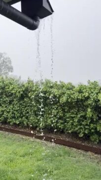 Torrential rain pours down amid storm on Sunshine Coast