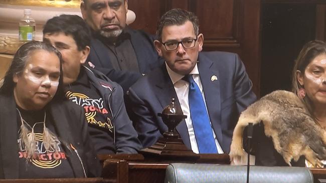 Premier Daniel Andrews with members of the First Peoples' Assembly of Victoria.