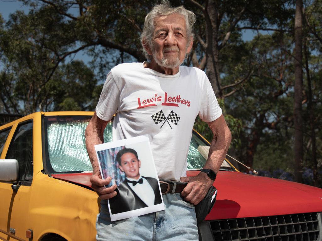 22-12-2024: John Keeble lost his son John to a heroin overdose in 1999. He is pictured in front of the 1993 Holden ute he bought his son in the mid 90s. Picture: Liam Mendes / The Australian