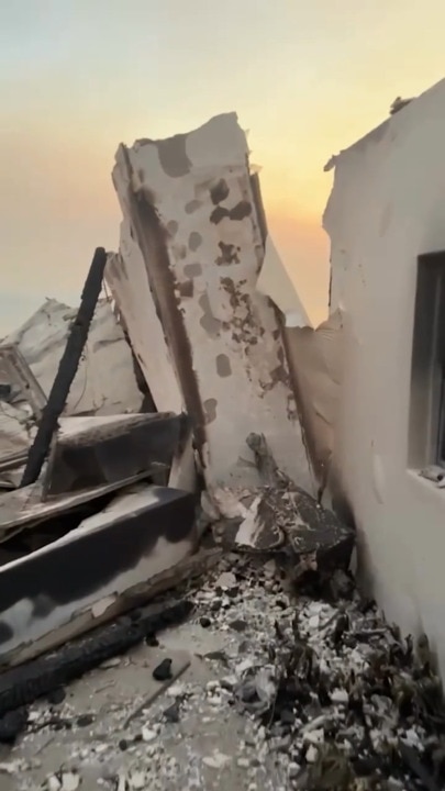 Inside Paris Hilton's destroyed home