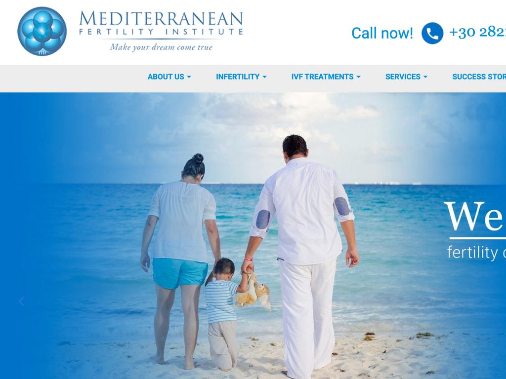 The Mediterranean Fertility Institute advertising its services.