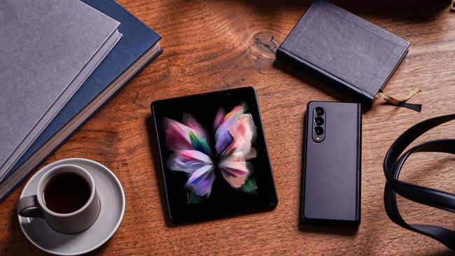 Samsung's Galaxy Z Fold3 5G will be compatible with a stylus when it launches in Australia on September 10. Picture: Supplied