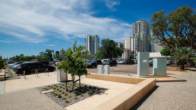 The Cavenagh St car park will close on June 30 to make way for CDU’s new campus. Picture: Glenn Campbell