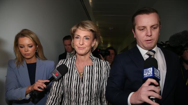 Michaelia Cash at Parliament House in Canberra today. Picture: Kym Smith