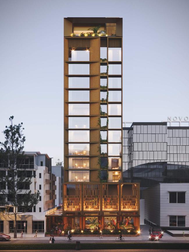 An artist's imagination of the second Novotel Brisbane South Bank tower. Picture: Bates Smart