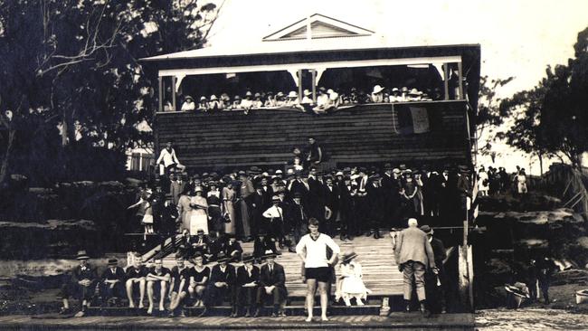 A photo of the boat shed shortly after it’s opening in 1922.