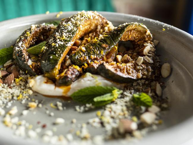 Lupin’s braised, roasted zucchini. Picture: Eddie Safarik