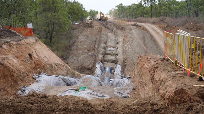 Douglas Water Treatment Plant pipeline duplication. Picture: Townsville City Council