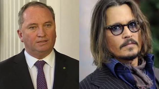 Barnaby Joyce tells Depp's dogs to 'bugger off home'