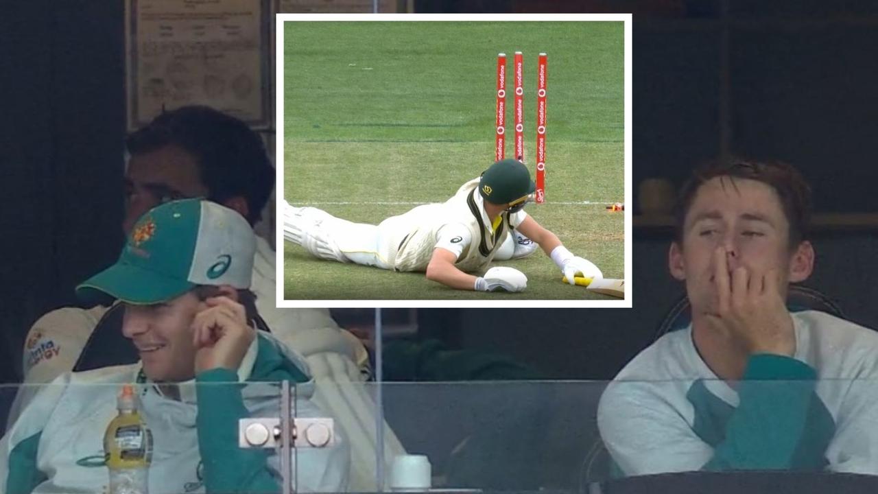 Steve Smith couldn't help himself. Photo: Fox Cricket