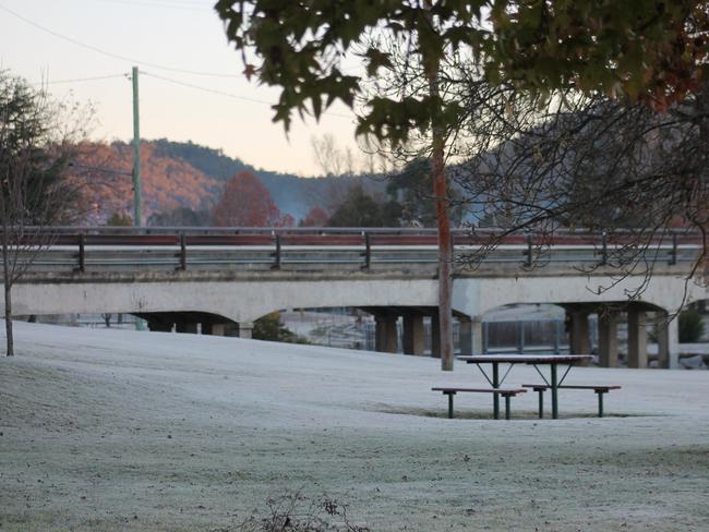 Stanthorpe temperatures dropped to -4 degrees this morning, with the coldest temperatures in Queensland. Frost on Monday, May 30.