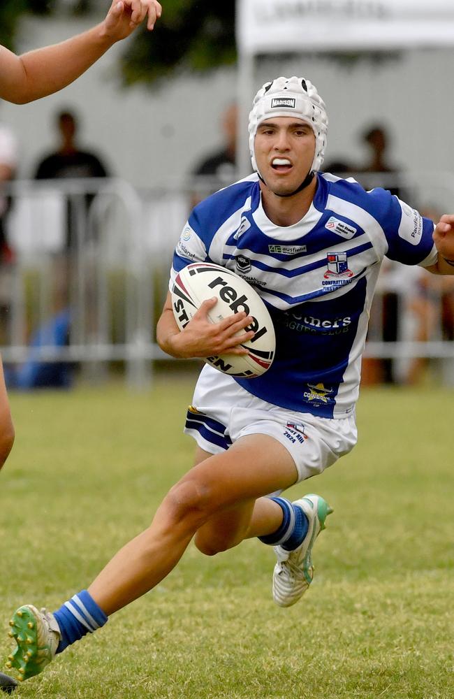 Ignatius Park College's Kynan Purdy. Aaron Payne Cup. Ignatius Park College against Kirwan High at Kirwan High. Picture: Evan Morgan