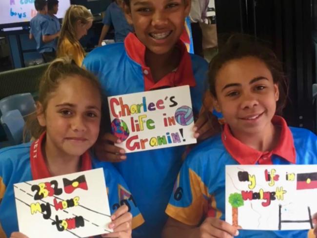 More than 200 books have been created by students in four areas of the state as part of the Royal Far West's My Life Story project to connect city and country kids. Pictured are a few kids taking part in the project.