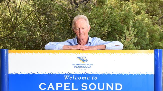 Campaigner Terry Wright with the name he wants for Rosebud West.