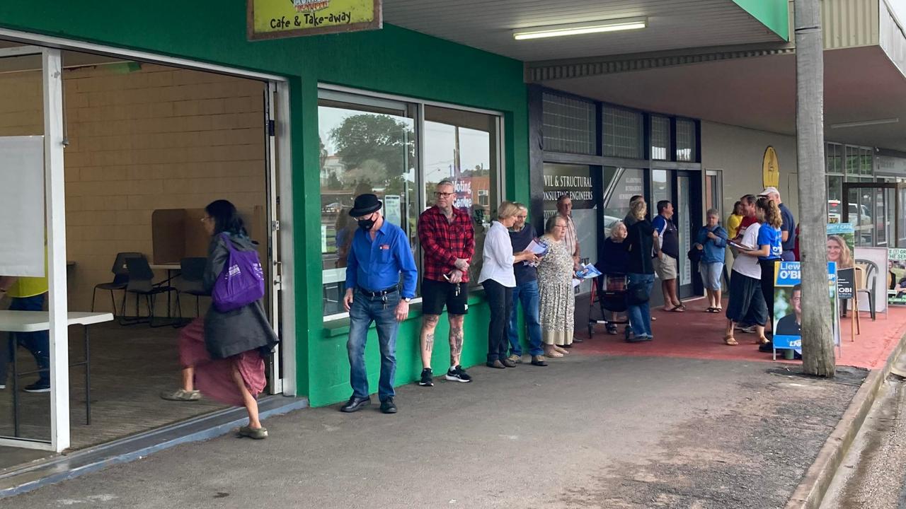 More than 200 voters passed through Gympie’s pre-poll booth by 11am on the first day of voting.