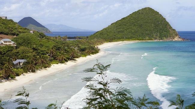 View of Long Bay and Belmont Point in Tortola, British Virgin Islands