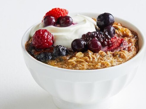 Baked berry oats are a must.