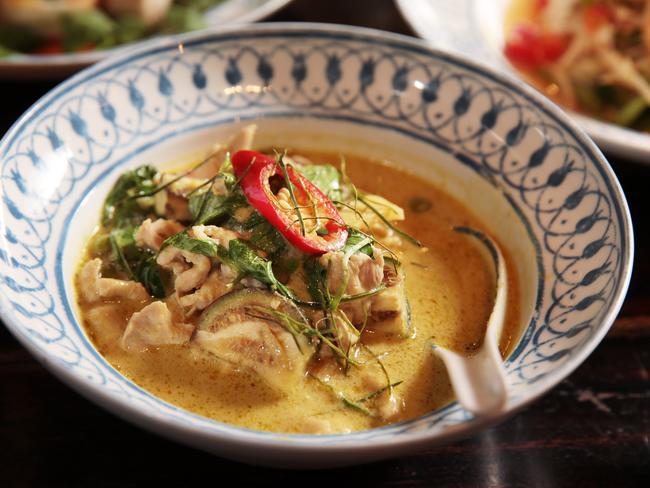 Green Chicken Curry from Chat Thai at Haymarket. Picture: John Fotiadis