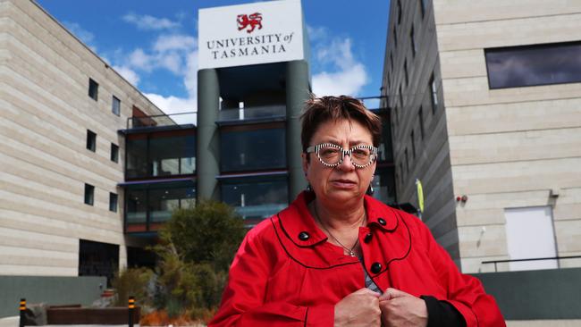 Pam Sharpe of the Save UTAS campus group. Picture: Nikki Davis-Jones