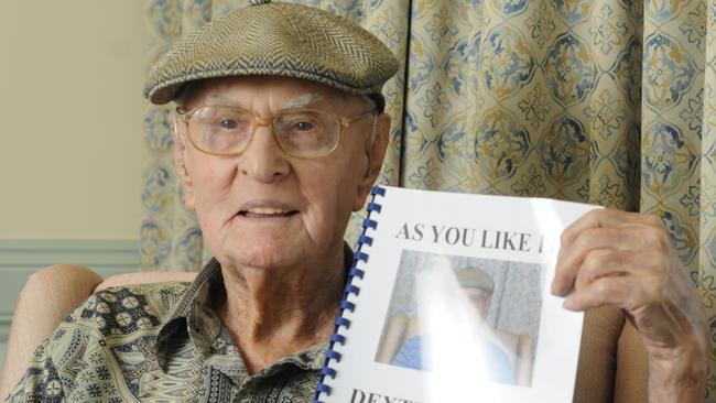 Dexter Kruger has big plans for his 110th birthday. Pic David Martinelli