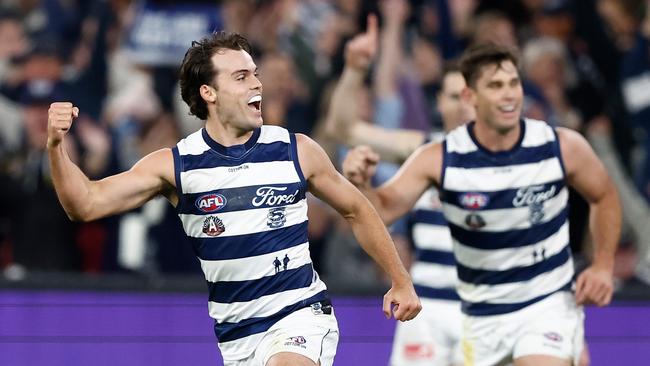 The Geelong Cats are in for a “ripper” season according to psychic medium Miss Kelly. Photo: Michael Willson/AFL Photos via Getty Images.