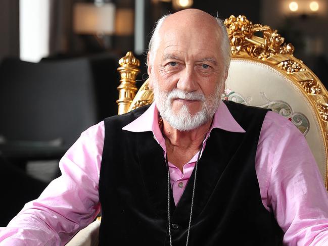 Mick Fleetwood from Fleetwood Mac poses for a portrait at the Intercontinental Sydney in Double Bay. Mick is presenting at the ARIA Awards tomorrow. Picture: Brett Costello