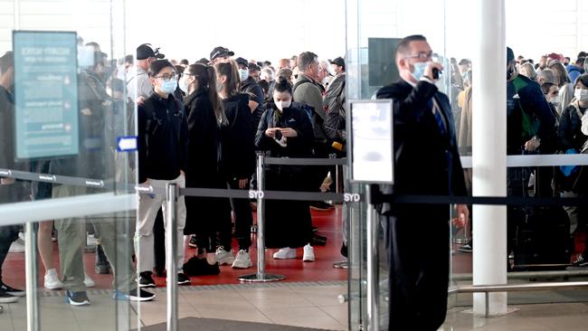 2022 has seen Sydney Domestic Airport plagued by lengthy queues. Picture: Jeremy Piper./NCA NewsWire