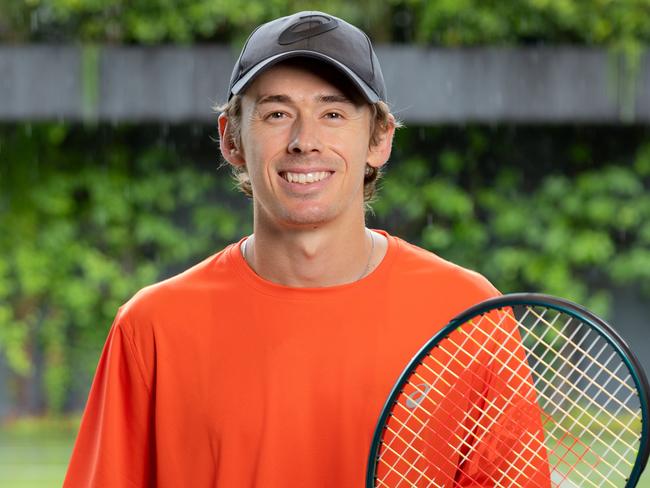 Australian tennis player Alex DeMinaur ahead of the 2025 Australian Open. Picture: Jason Edwards