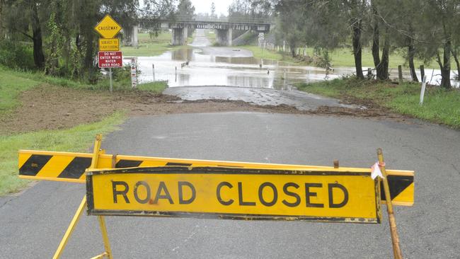 Mackay Regional Council has issued flood warnings for seven roads, with more expected to close as the rains continue.