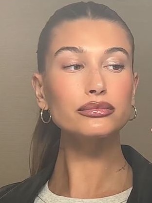 A recent make-up tutorial from Hailey Bieber has been met with backlash. Picture: TikTok