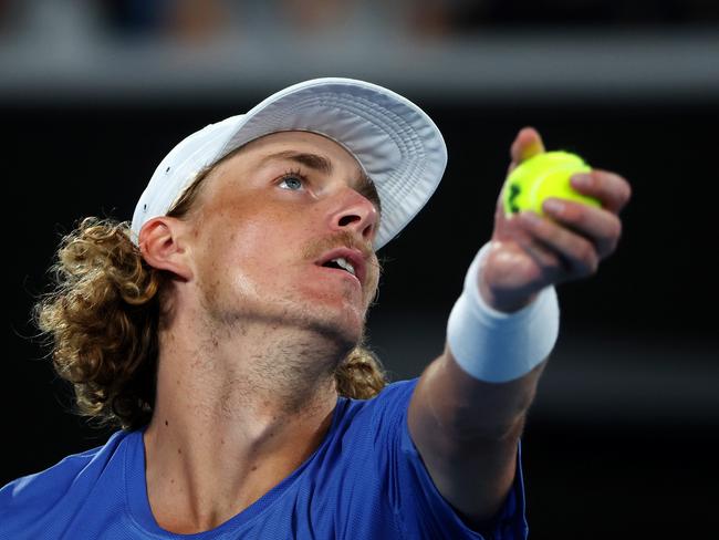 MELBOURNE, JANUARY 18, 2024: Australian Open Tennis 2024 - Day Five. Casper Ruud in action against Max Purcell in their second round match. Picture: Mark Stewart