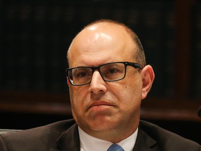 SYDNEY, AUSTRALIA - Newswire Photos August 03, 2022: Hon Peter Poulos questions Amy Brown speaks during the inquiry into the appointment of John Barilaro as Senior Trade and Investment Commissioner to the Americas at NSW Parliament House in Sydney. Picture: NCA Newswire /Gaye Gerard